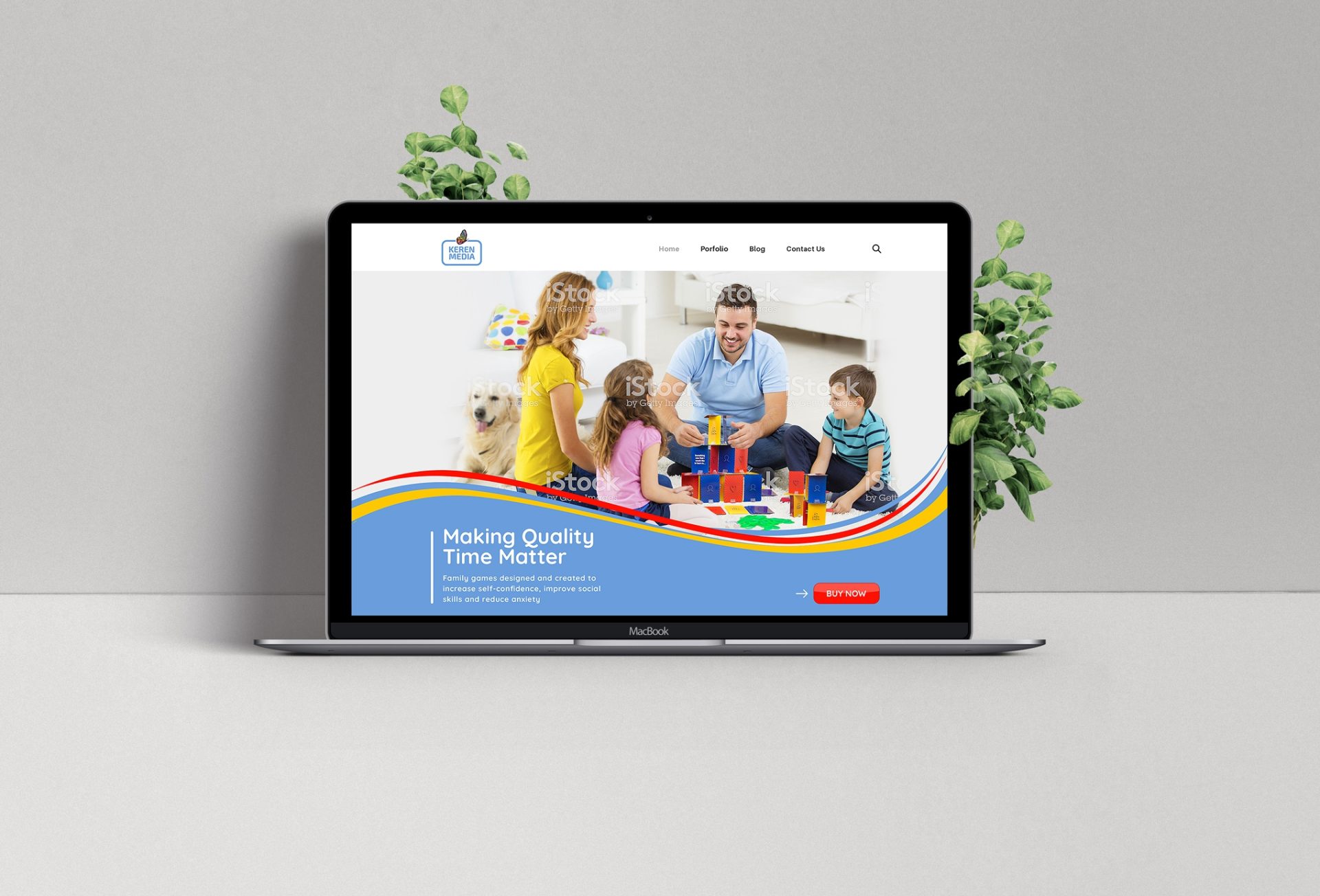 Keren Media – Website Header Banner Design